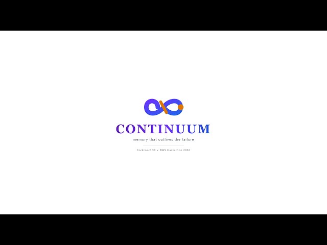 Continuum — I killed the agent mid-incident. It resumed the exact step. (CockroachDB × AWS)