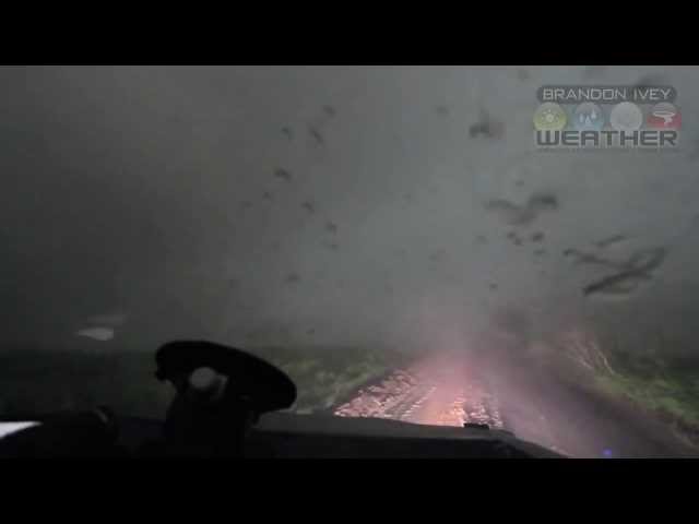 Footage inside of a violent tornado with TIV2