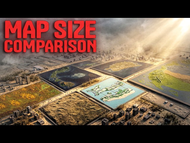 VIDEO GAME Maps Size Comparison | 3D