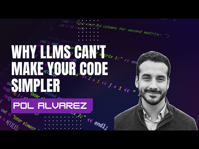 PyMeetup 2026/09/16 Why LLMs Can't Make Your Code Simpler by Pol Alvarez