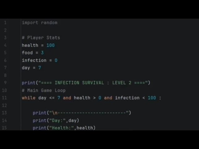 Infection Survival (Level 2) (Part 2) (Python)