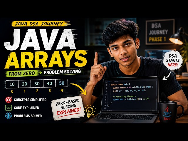 Java Arrays Finally Explained! 🔥 | From Zero to Problem Solving