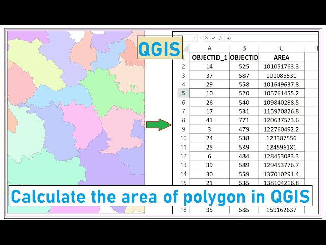 How to calculate the area of polygons in QGIS