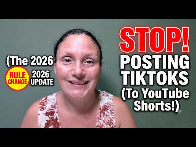 STOP Posting TikToks to YouTube Shorts! (2026 Algorithm Update) 🛑