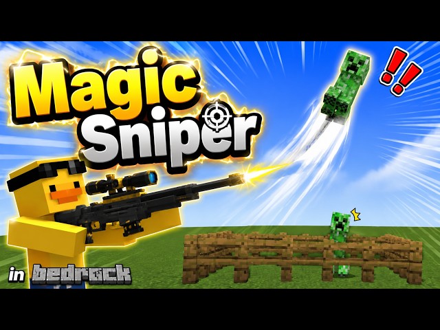 How to Make a Magic Sniper in Minecraft Bedrock!【Switch】