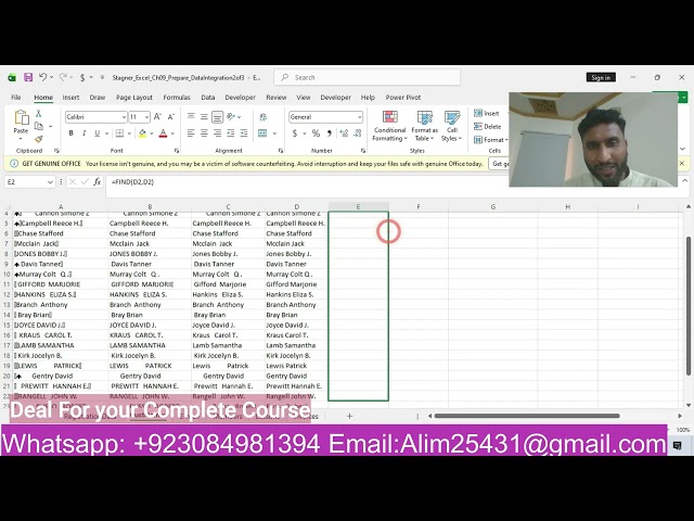 YO22 Excel CH09 Prepare Data Integration PartB