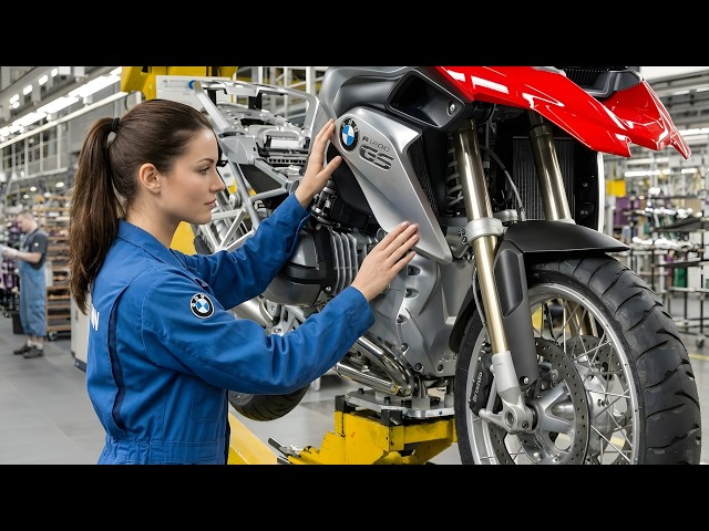 Producción de motocicletas BMW 🏍️ | Cómo se fabrican en la fábrica 🏭