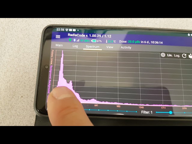 RadiaCode 101 - Sample comparison including automatic background removal