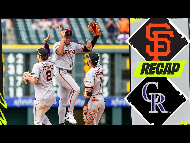 Resumen del partido Giants vs. Rockies (31/05/26) | Resumen de la MLB
