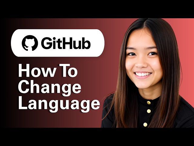 How To Change The GitHub Language?