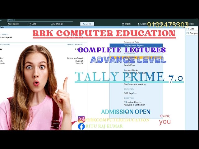 Tally Prime 7.0|Complete Series|Advance Level|Partical Class|Balance sheet|Trail Balance|Basic|tally