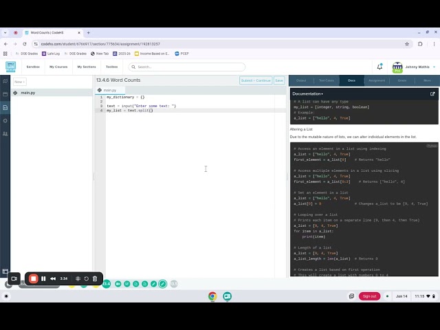 Codehs Python 13.4 Video Tutorial: Dictionaries Part 2