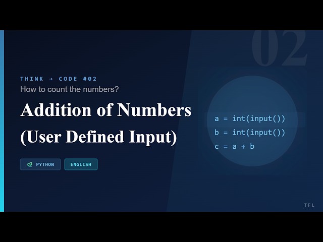 Python Tutorial: Dynamic User Inputs | The First Loop (English)