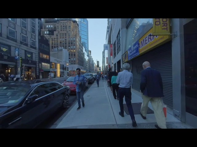 3D VR 180, New York City,  Manhattan, Lexington Ave, 57th to 58th, right side walking tour