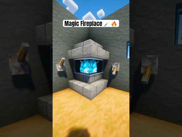 Minecraft Magic FirePlace Build!