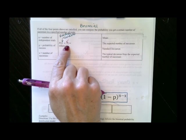 Video Lesson 4F Binomial Distribution