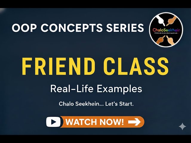 "Friend Function in very easy way (interview imp ),SIMPLEST WAY. 🤔💯