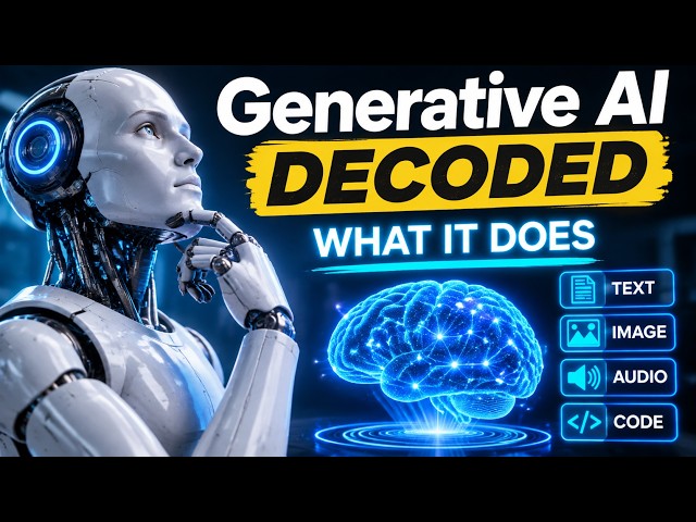 Generative AI Decoded: What It Does (5 Minutes)