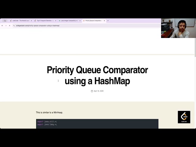 🔴  Live Coding 💻  - (Day #468 Morning) - 347. Top K Frequent Elements