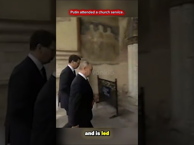 #putin #russia #president #leader #shorts Putin attended a church service.