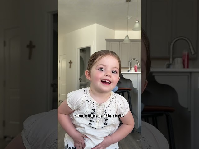 My gifted 3 year old doing some opposites💕 #gifted #3yearold #toddler #earlylearning