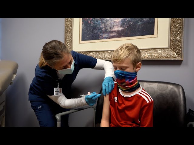 Kids get COVID 19 vaccine