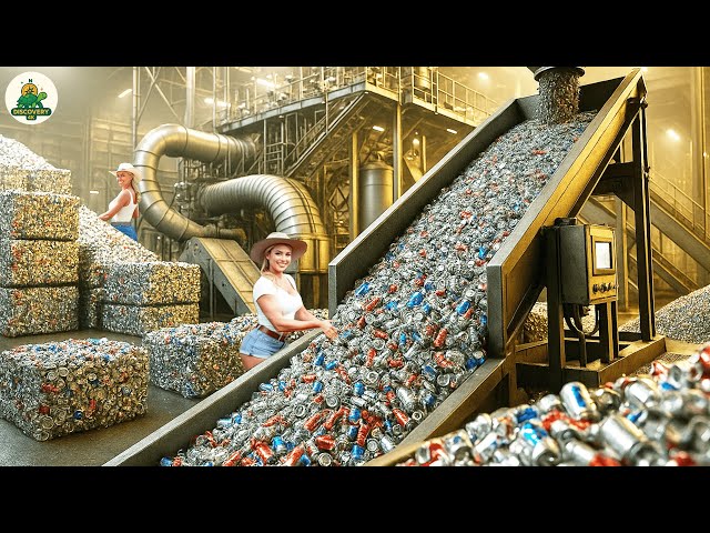 Super Giant Aluminium Recycling Process: Millions of Soda Cans Recycled in a Mind-Blowing Way