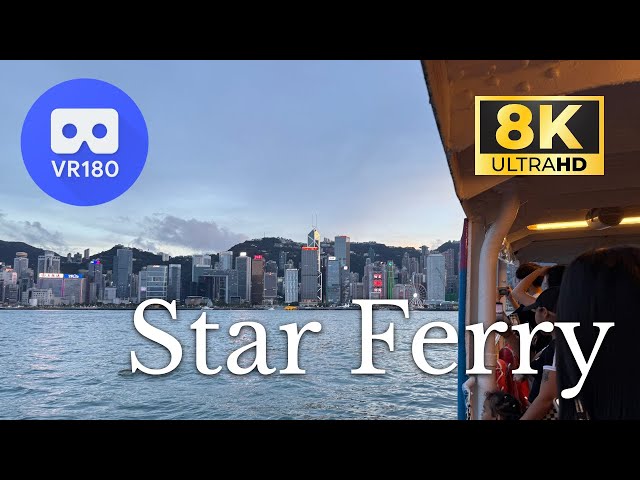Sunset Ride on the Star Ferry, Hong Kong (TST to Central), 8K 3D VR180