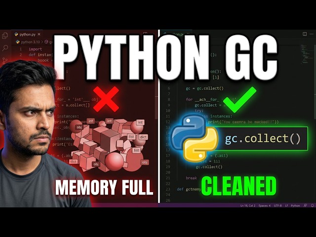 Python Garbage Collection Explained in 15 Minutes | Memory Management & gc Module | suprbcoder