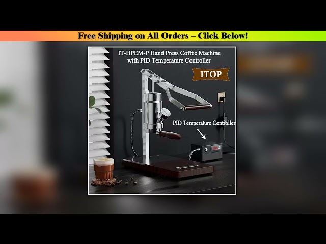 ITOP IT-HPEM-2-P Hand Press Coffee Maker With PID Temperature Control 9 Bar Constant/Variable