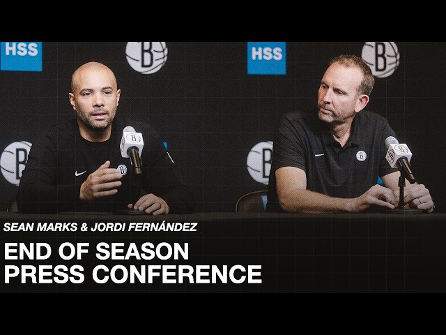 Sean Marks And Jordi Fernández End Of Season Press Conference
