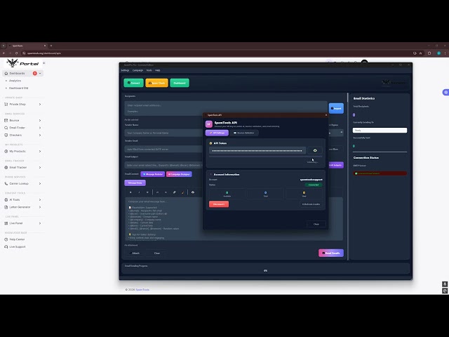 SpamTools API Connect | SpamPro Email Sender V3