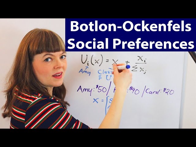 Bolton-Ockenfels Utility Model for Social Preferences
