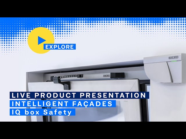 IQ box Safety by GEZE | window protection for intelligent facades | English | 🔴 Live BAU Online 2021