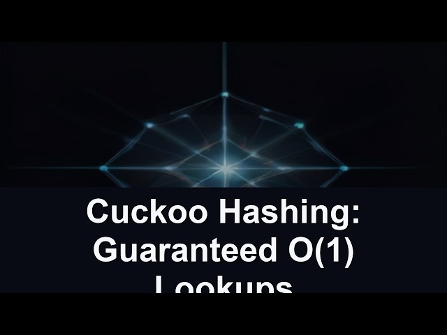 Cuckoo Hashing: Guaranteed O(1) Lookups