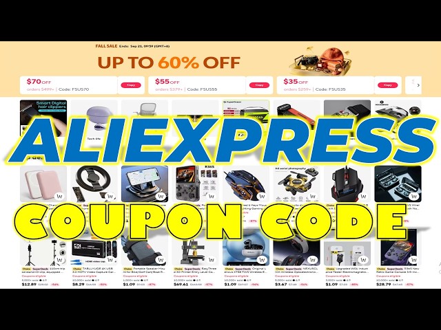 AliExpress Deals & Coupons | Up to 60% OFF + $70 OFF | Shop & Save!