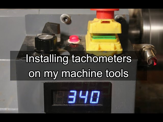 Installing tachometers on my machine tools