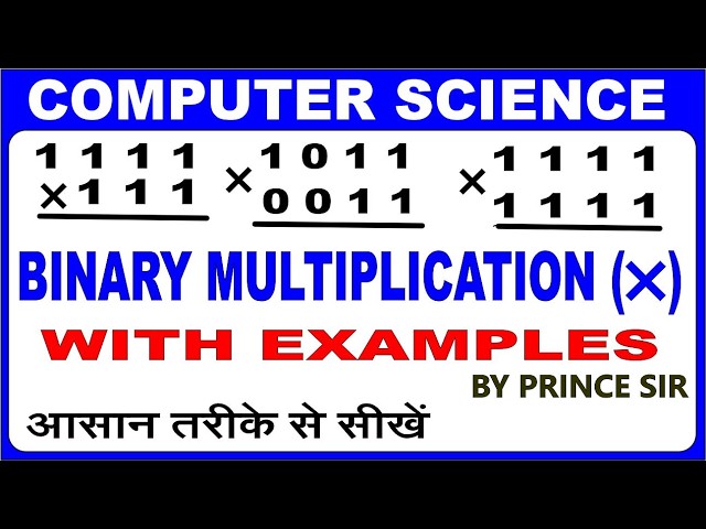 Binary Multiplication || How to Binary Multiplication || Unsigned Binary Multiplication || Easy Way