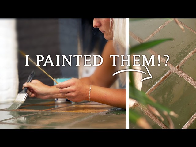 I Painted Over Our 400-Year-Old Tiles | Living Room Makeover