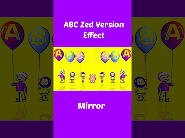 ABC Song Zed Version Little Baby Bum Sponsored By Preview 2 Effect  #shorts