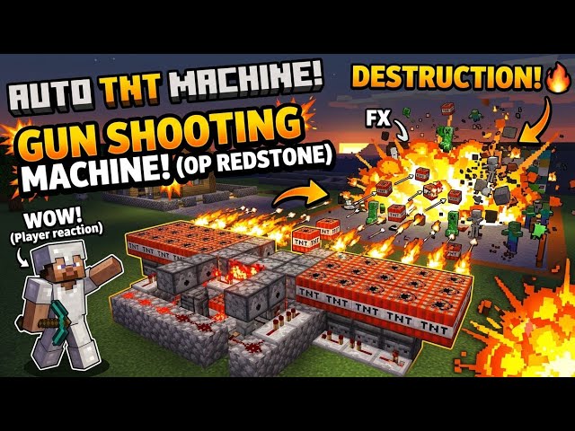 Minecraft's Most OVERPOWERED Shooting Machine... 