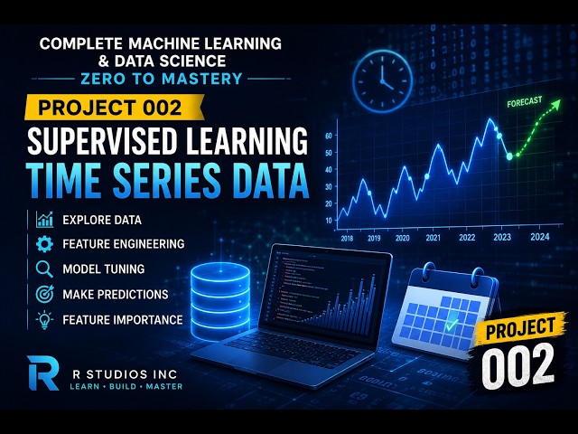 Machine Learning Project 2 | Time Series Forecasting with Scikit-Learn | Complete Tutorial
