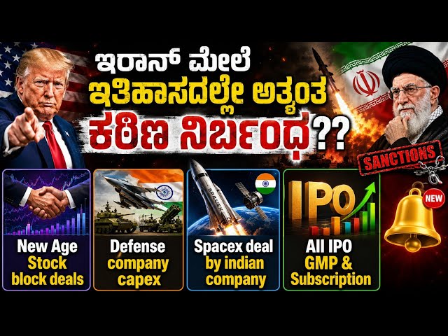 Stock Market Kannada News| US Sanctions on Iran| Metal stocks| Lenskart| Meesho| IPO GMP| GRSE 