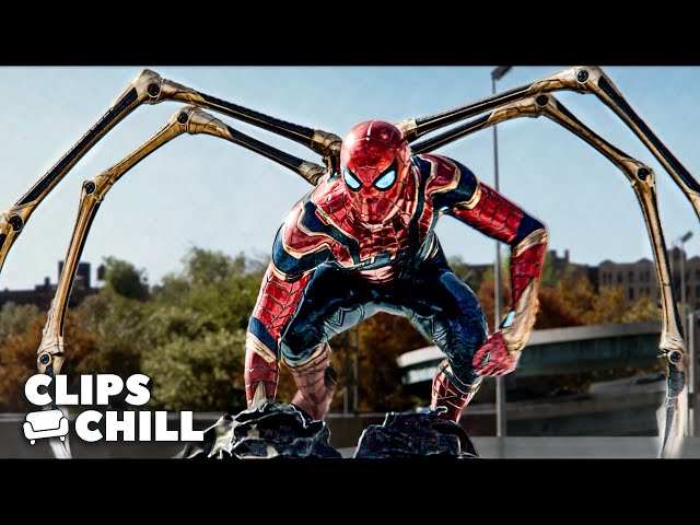 Spider-Man combat le Docteur Octopus sur l'Autobahn | Spider-Man: No Way Home