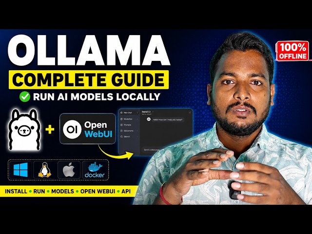 Ollama Complete Installation Guide | Run AI Models Locally + Open WebUI | Srikanth Vodnala
