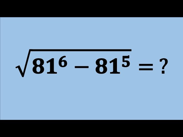 Nice Square Root Simplification Maths Problem | Algebra Problems | Can You Solve?