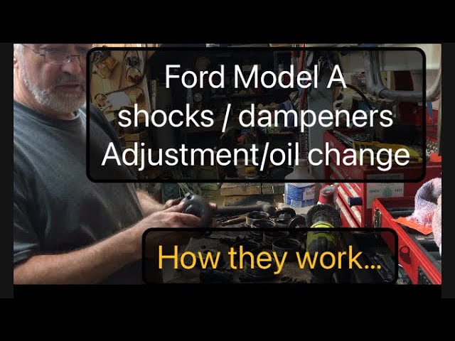 Ford Model A How-to: adjust & fill/change fluid in hydraulic shocks #car #ford #restoration