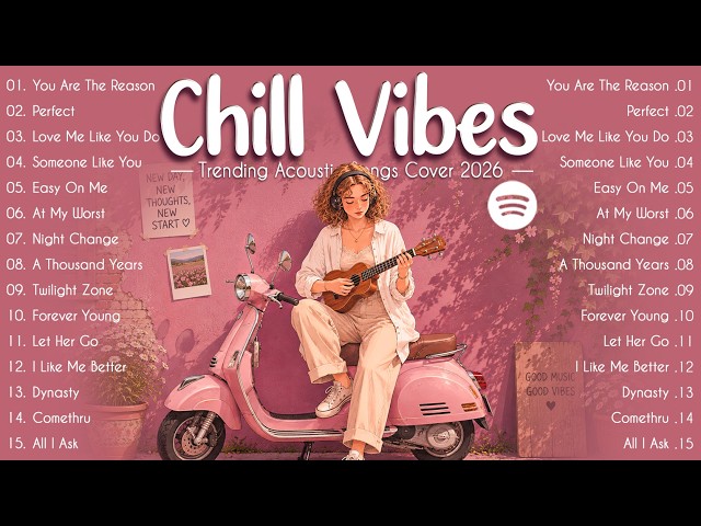 Coffee & Cozy Vibes ☕ Relaxing Acoustic Pop Ballads 2026 💞 Songs to Calm Your Mind