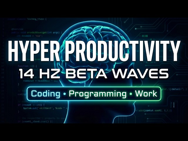 14 Hz Monaural Beats | Beta Waves for Coding, Programming & Work
