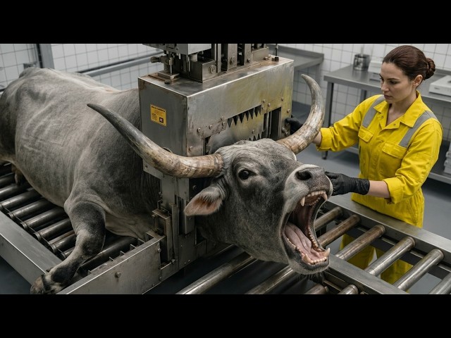 Inside the Gray Brahman Bull Leather Factory 😱 | How Luxury Men’s Leather Jackets & Coats Are Made